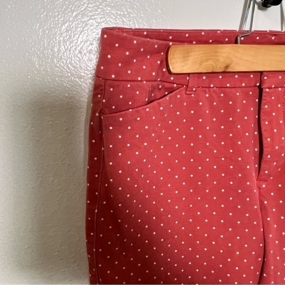 Old Navy Pixie High Rise Ankle Pant Gooseberry Polka Dot - Picture 7 of 11